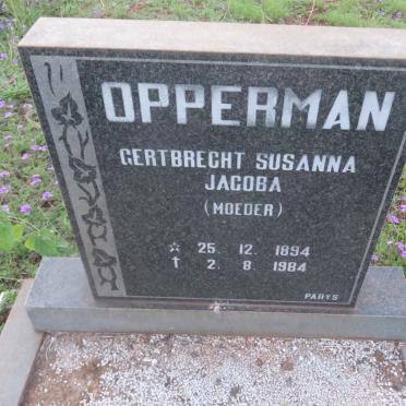 OPPERMAN Gertbrecht Susanna Jacoba 1894-1984