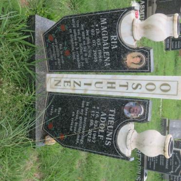 OOSTHUIZEN Theunis Adolf 1967-2012 &amp; Ria Magdalena 1986-2005