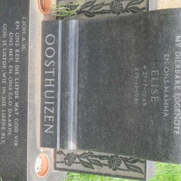 OOSTHUIZEN Elise 1948-1981