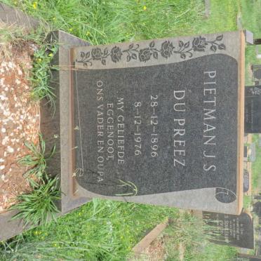 PREEZ Pietman J.S., du 1896-1976