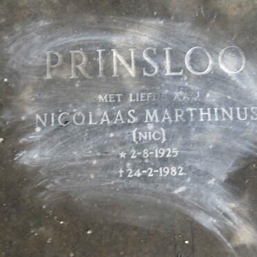 PRINSLOO Nicolaas Marthinus 1925-1982