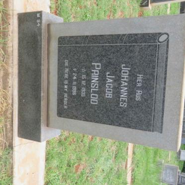 PRINSLOO Johannes Jacob 1935-1996