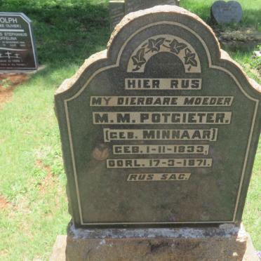 POTGIETER M.M. nee MINNAAR 1833-1871