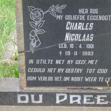PREEZ Charles Nicolaas, du 1901-1983