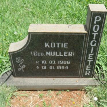 POTGIETER Kotie nee MULLER 1906-1994