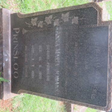 PRINSLOO Anna Maria Johanna nee PRINSLOO 1876-1965