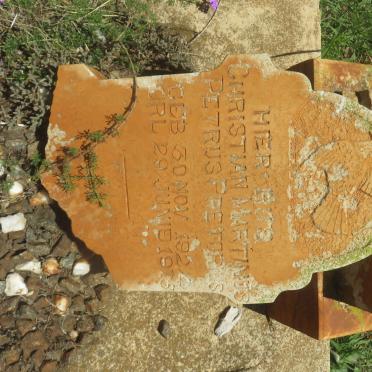 PRETORIUS Christian Martinus Petrus 1924-1925