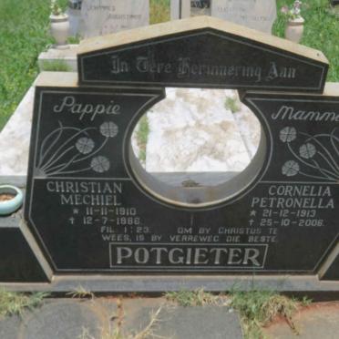 POTGIETER Christian Mechiel 1910-1986 &amp; Cornelia Petronella 1913-2006