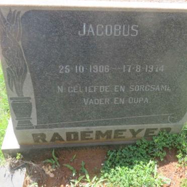 RADEMEYER Jacobus 1906-1974