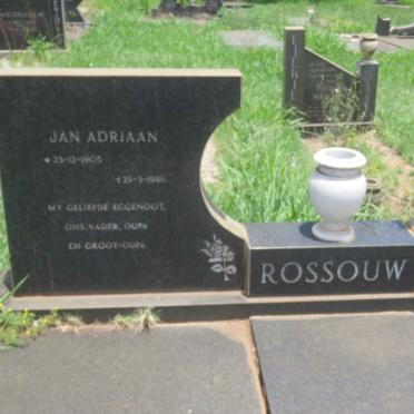 ROSSOUW Jan Adriaan 1905-1981 & Johanna Maria 1909-1993 _1