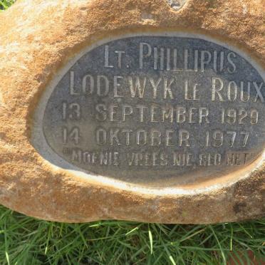 ROUX Phillipus Lodewyk, le 1929-1977