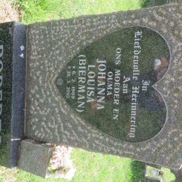 ROBERTS Johanna Louisa nee BIERMAN 1909-2002