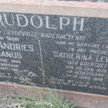 RUDOLPH Willem Andries Stephanus 1884-1961 &amp; Catherina Levina COERTZE 1879-1958