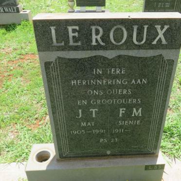 ROUX J.T. 1905-1991, le &amp; F.M. 1911-