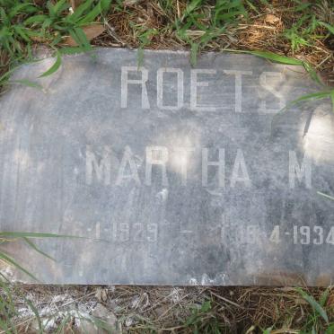 ROETS Martha M. 1929-1934