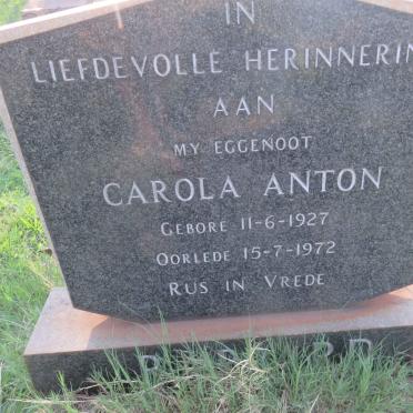 RAPPARD Carola Anton 1927-1972