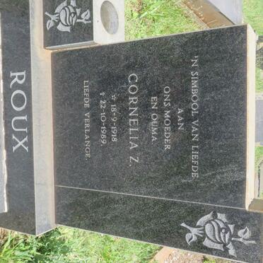 ROUX Cornelia Z. 1918-1989