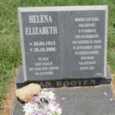 ROOYEN Daniël Jacobus, van 1921-2011 &amp; Helena Elizabeth 1913-2006