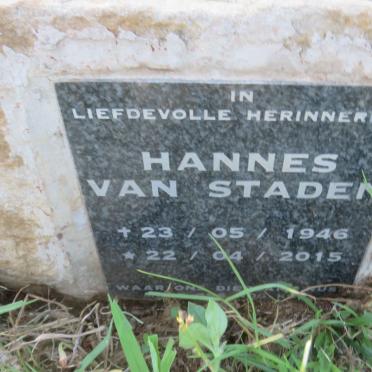 STADEN Hannes, van 1946-2015