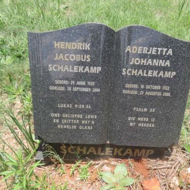 SCHALEKAMP Hendrik Jacobus 1920-2004 &amp; Aderjetta Johanna 1923-2005