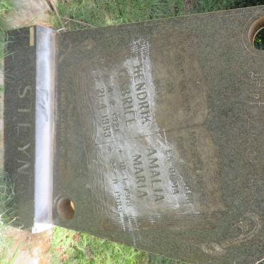 STEYN Hendrik Gabriel 1921-1993 & Amalia Maria 1918-1989