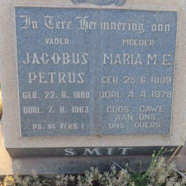 SMIT Jacobus Petrus 1880-1963 &amp; Maria M.E. 1889-1978