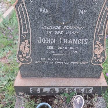 SLABBER John Francis 1883-1959