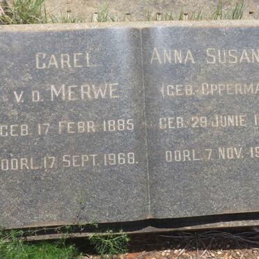 SMITH Carel V.D. Merwe 1885-1968 &amp; Anna Susanna OPPERMAN 1904-1969