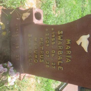 SWARBALE Maria 1955-2009 :: SWARBALE Petrus Marumo 1965-