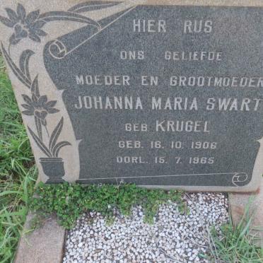 SWART Johanna Maria nee KRUGEL 1906-1965