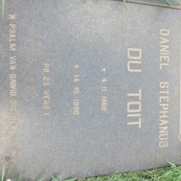 TOIT Daniel Stephanus, du 1900-1980