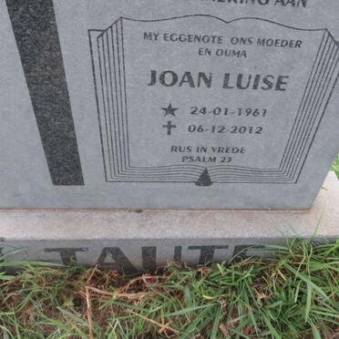 TAUTE Joan Luise 1961-2012