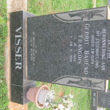 VISSER Gerrit Barend Francois 1928-1995