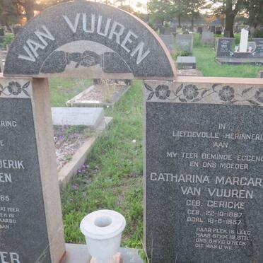 VUUREN Hercules Frederik, van 1894-1965 &amp; Catharina Margaritha GERICKE 1897-1957