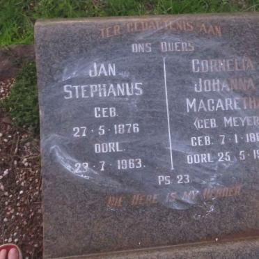 VORSTER Jan Stephanus 1876-1963 &amp; Cornelia Johanna Magaretha MEYER 1883-1962