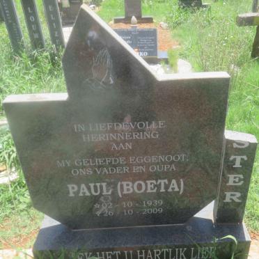 VORSTER Paul 1939-2009