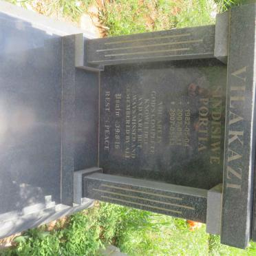 VILAKAZI Sindisiwe Portia 1982-2007