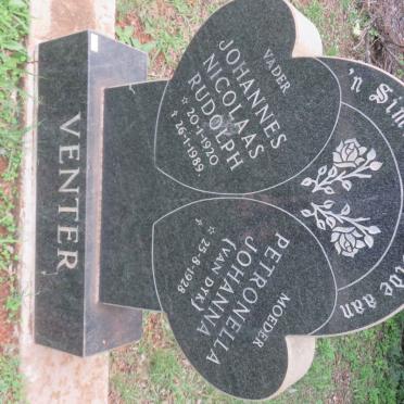 VENTER Johannes Nicolaas Rudolph 1920-1989 &amp; Petronella Johanna VAN DYK 1928-