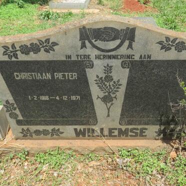 WILLEMSE Christiaan Pieter 1918-1971