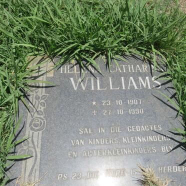WILLIAMS Helena Catharina 1907-1990