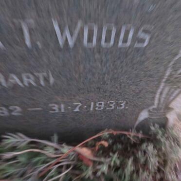 WOODS Johanna T. nee HART 1882-1933