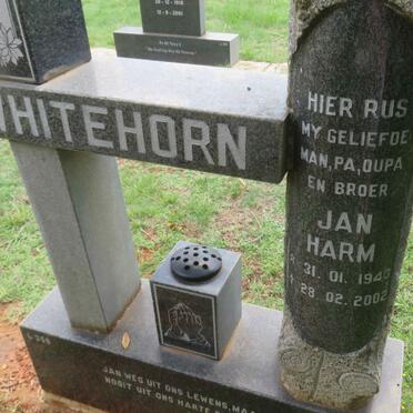 WHITEHORN Jan Harm 1943-2002