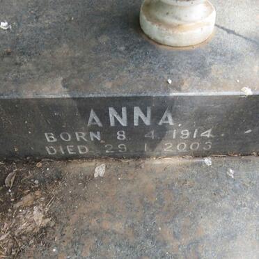 WILLIAMS Anna 1914-2003