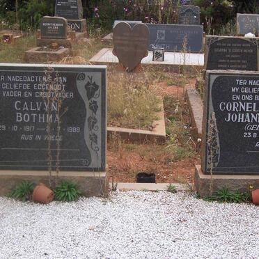 BOTHMA Calvyn 1917-1988 &amp; Cornelia Martha Johanna DE KOCK 1919-1962
