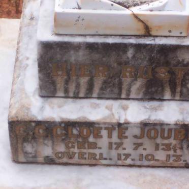 JOUBERT C.C. Cloete 1913-1913