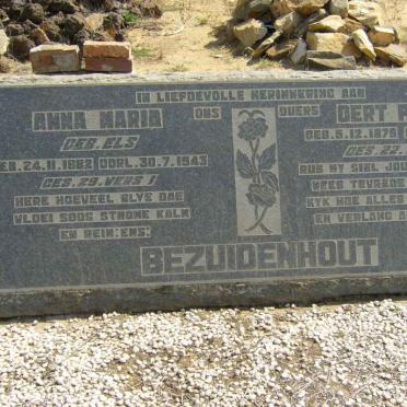 BEZUIDENHOUT Gert Pieter 1879-1962 &amp; Anna Maria ELS 1882-1943