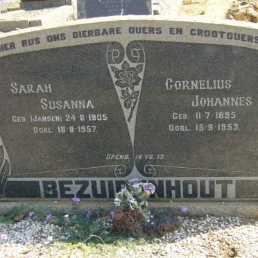 BEZUIDENHOUT Cornelis Johannes 1895-1953 &amp; Sarah Susanna JANSEN 1905-1957 