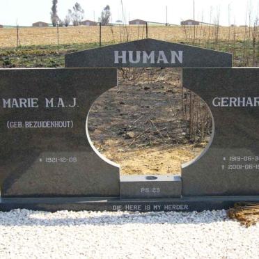 HUMAN Gerhard G.C. 1919-2001 &amp; Marie M.A.J. BEZUIDENHOUT 1921- 