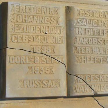 BEZUIDENHOUT Frederik Johannes 1899-1935 