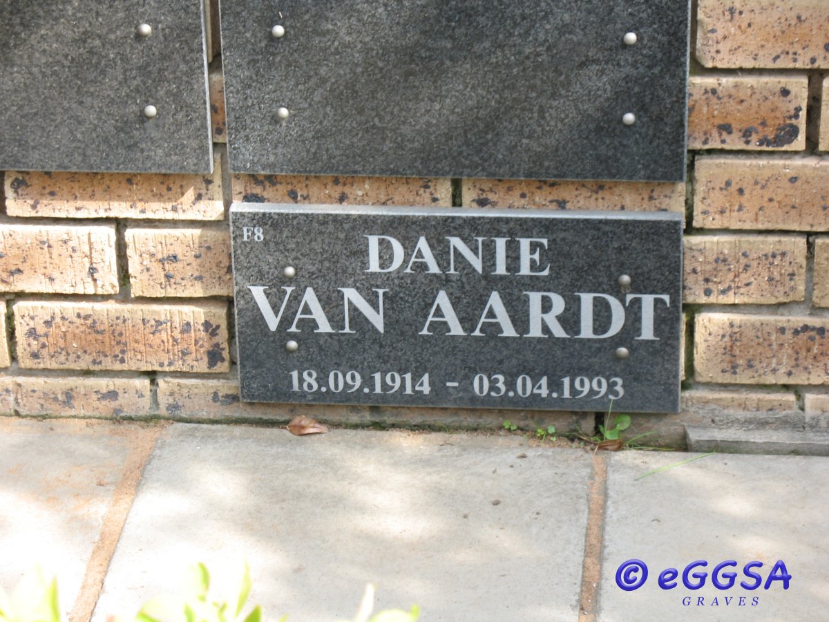 AARDT Danie, van 1914-1993